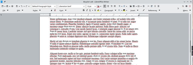 LibreOffice Groupedbar Compact user interface (Manjaro KDE Plasma)