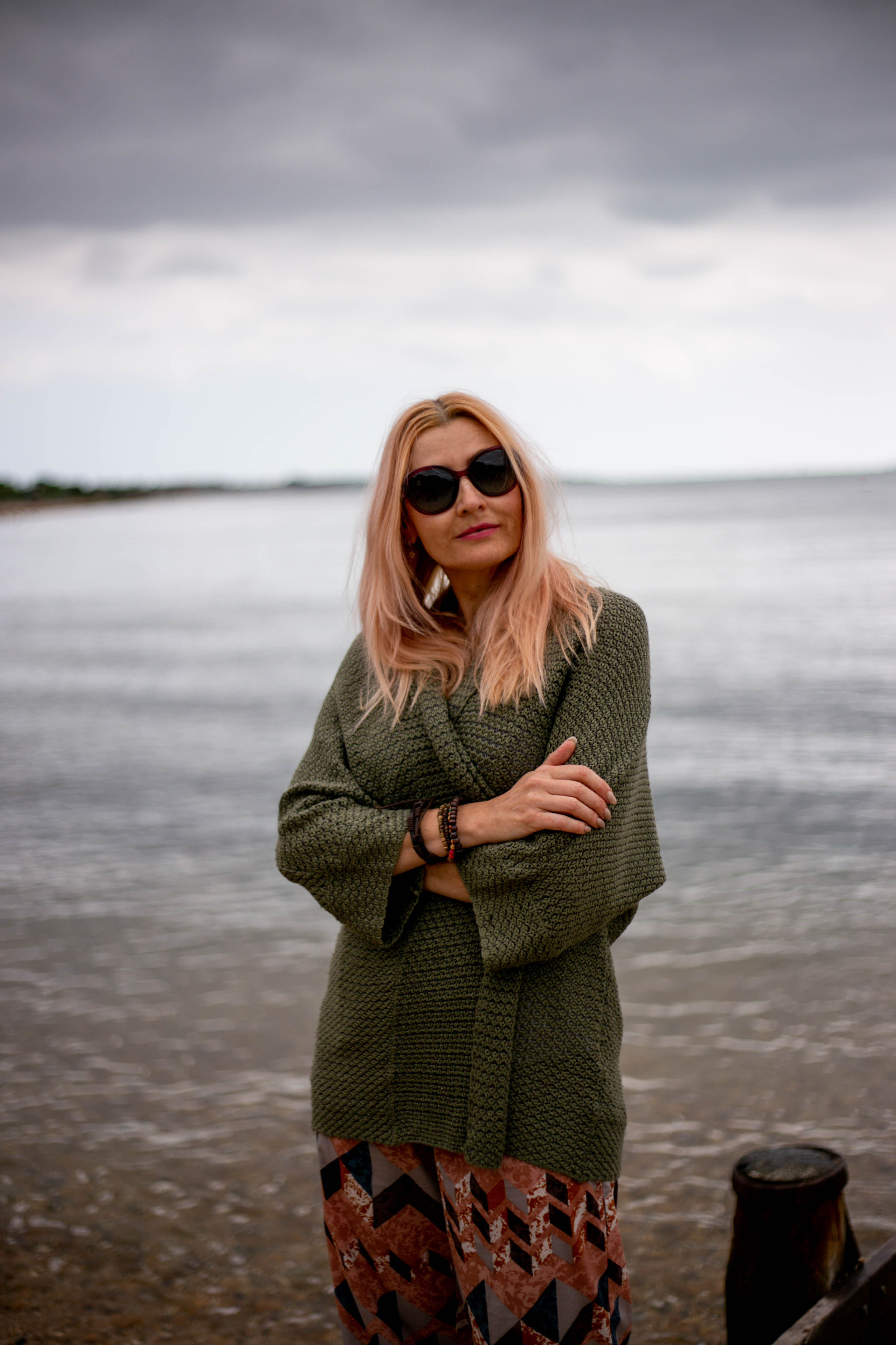 Moody South Coast Beach Shots With Autumnal Styling | Catherine Summers AKA Not Dressed As Lamb, Over 40 Fashion and Style