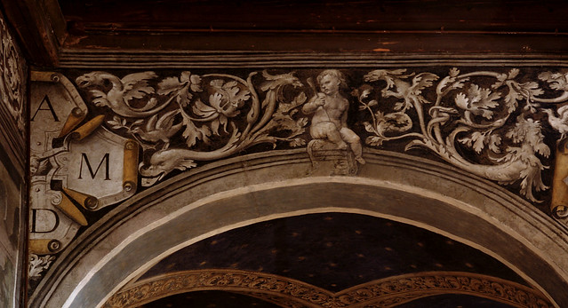 Padova, Veneto, Oratorio di San Rocco, wall-painting, detail