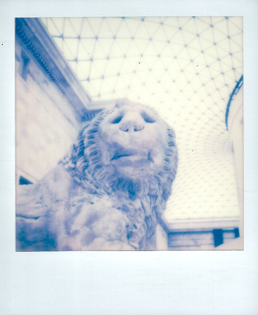 Fall Polaroid Week, Day 1, Photo 2: Knidos Lion circa 1-2 BC
