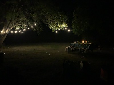 Picture of Part of our Camp Site Late at Night in the Lights