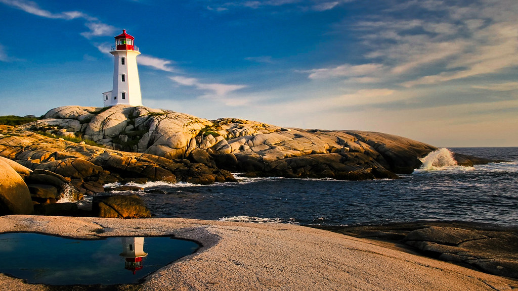 Lighthouse at Peggys Cove, Nova Scotia, Canada