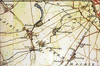 Karte von Jean Joseph Tranchot, 1807, Detail Mairie Efferen