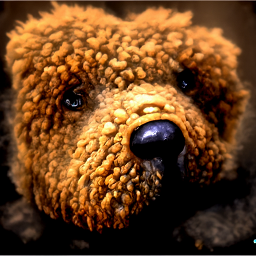 'a photorealistic painting of a teddy bear' Multi-Perceptor CLIP Guided Diffusion Text-to-Image