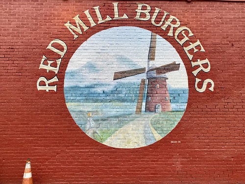 Red Mill Burgers Mural