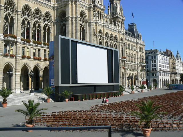 Cinema Screen at the Vienna Rathaus, 27th July 2008 (1)