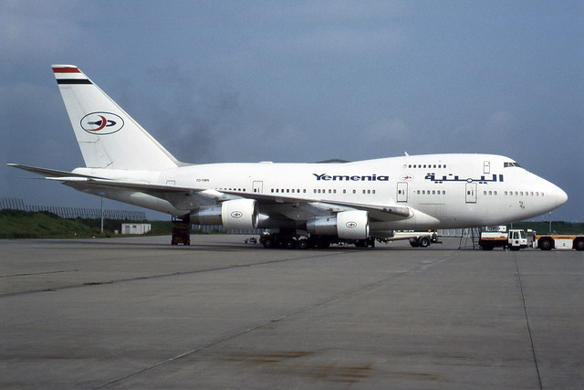 Yemenia - Yemen Airways   (Government of Yemen)  Boeing 747SP-27  7O-YMN