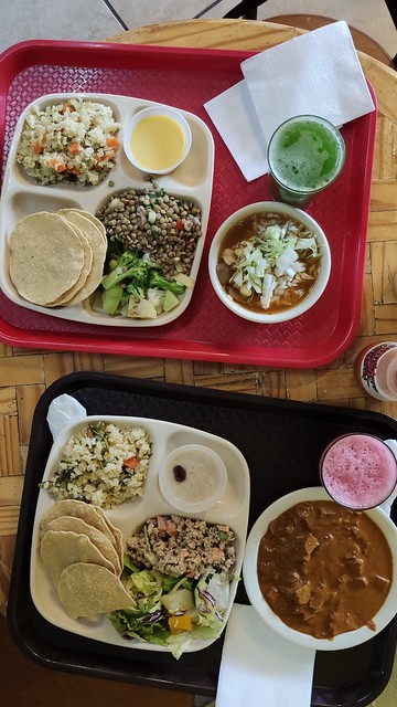 Lunch At Alta Fibra (370-B) Vegetarian Restaurant - Guadalajara, Jalisco, Mexico