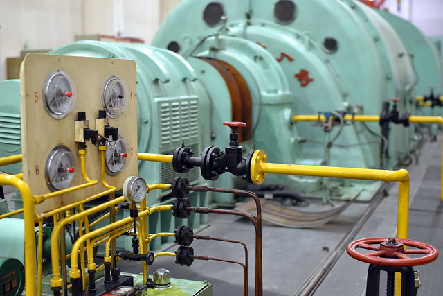 Colorful flywheel generator of HL-2A tokamak reactor in Chengdu, China