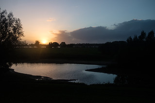 Sunset at the Waaldijk