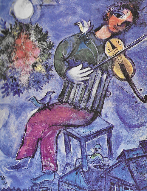 Postcards: Marc Chagall, The Blue Violinist, 1947