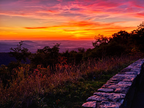 Scrambled Sky by dngovoni, shenandoah virginia autumn clouds fall landscape landscapemountain mountains sunrise trees