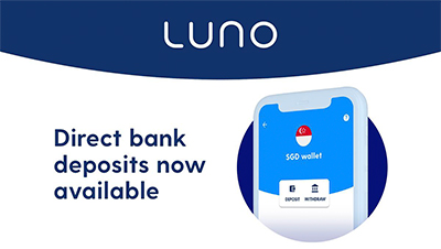 Luno is one of the first in Singapore to officially launch direct SGD bank transfers, enabling $0-fee deposits through local SGD-denominated bank accounts, making digital assets more accessible to new and seasoned investors in Singapore.