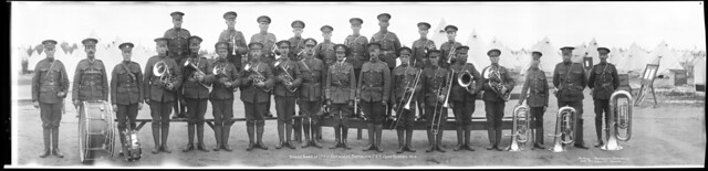 Brass band, 177th Overseas Battalion, Canadian Expeditionary Force, Camp Borden, Ontario / Fanfare, 177e Bataillon d’outre-mer, Corps expéditionnaire canadien, camp Borden (Ontario)