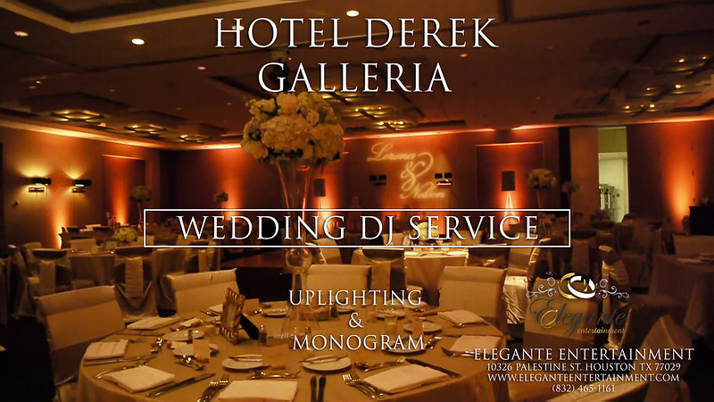 Hotel Derek Wedding DJ Uplights Monogram Bilingual Wedding DJ on 2012-08-18