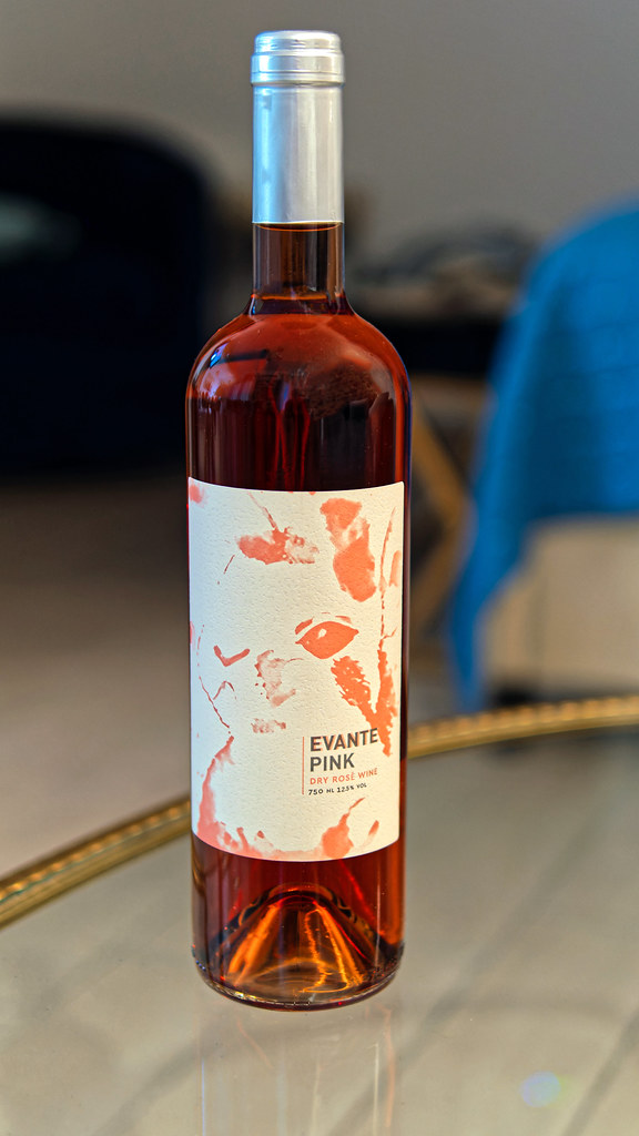 Bottle of Limnos Dry Rose - Evante Pink (Olympus OM-D EM1.3 & Leica Summilux 25mm f1.4 Prime)