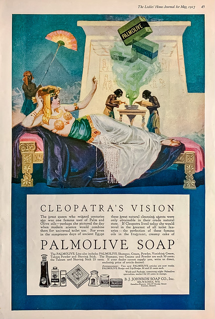 “Palmolive Soap” ad in “The Ladies Home Journal,” May, 1917.