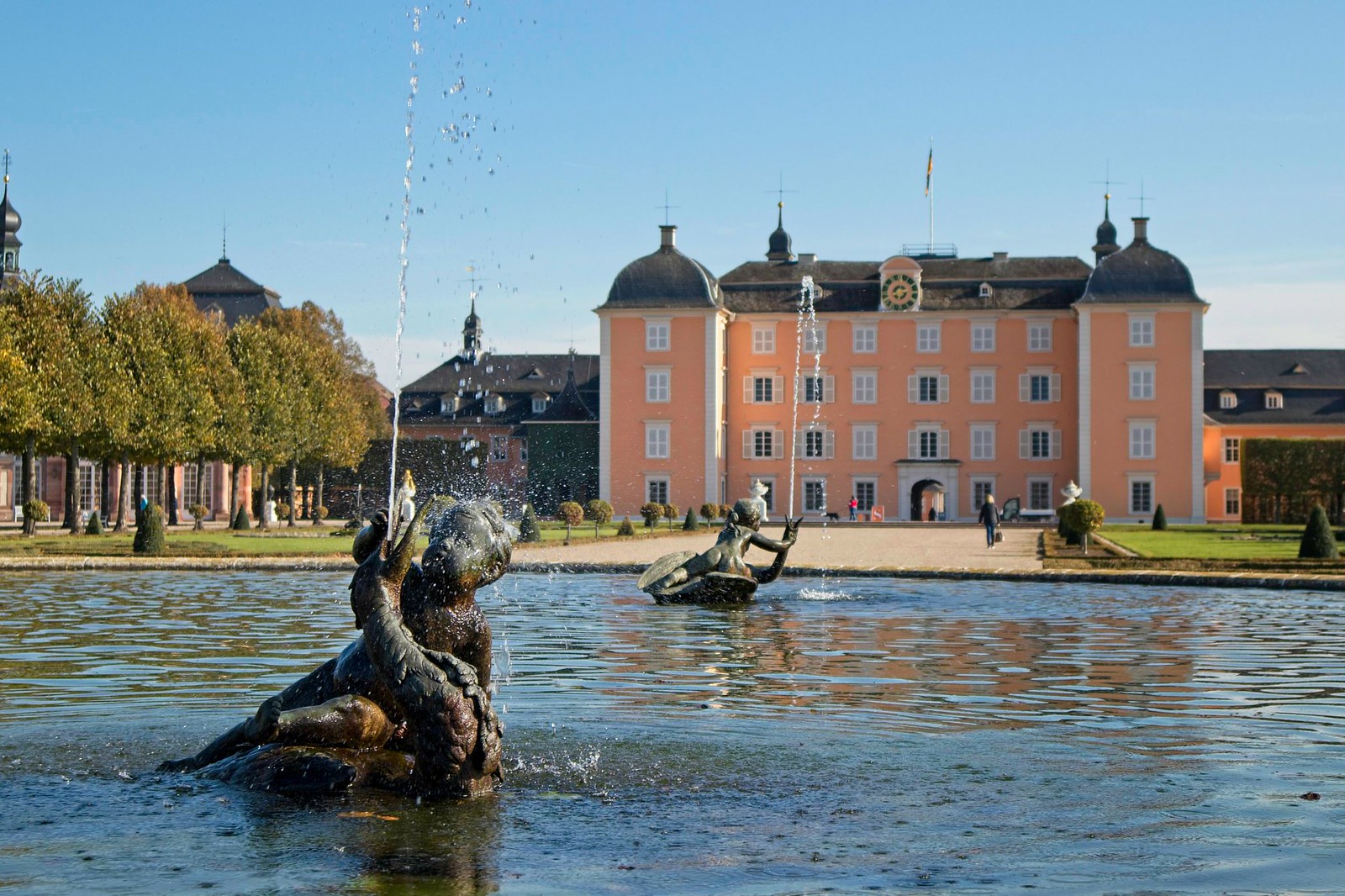 Arionbrunnen - Herbstimpressionen aus dem Schlossgarten Schwetzingen