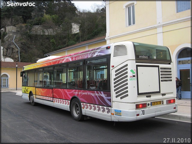 Irisbus Agora S – Vienne Mobilités (Transdev) / L'va (Lignes de Vienne Agglomération) n°68