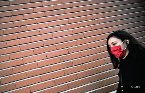 le masque rouge - street Covid19 #33
