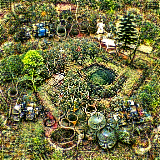 'a well kept garden' Pixel MultiColors Text-to-Image