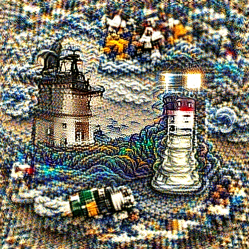 'a lighthouse' Pixel MultiColors Text-to-Image