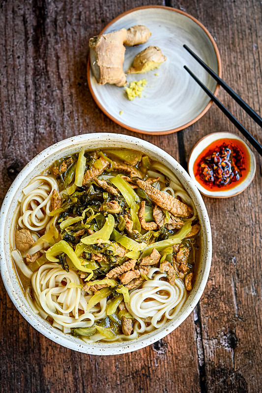 Pickled Mustard Greens and Pork Noodle Soup 酸菜肉絲麵 – hopes.dreams.aspirations