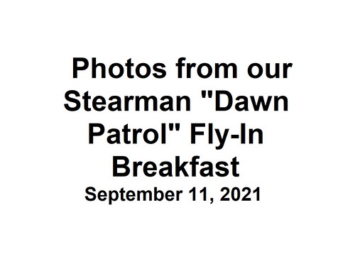 Stearman Dawn Patrol Fly-In Breakfast