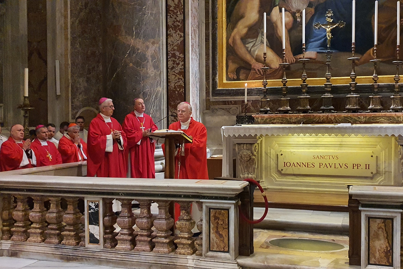 Msza Święta przy grobie Jana Pawła II - Ad limina apostolorum - Watykan, 28 października 2021 r.