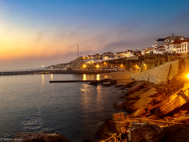 Sunset on the Coastline of Ericeira in Portugal