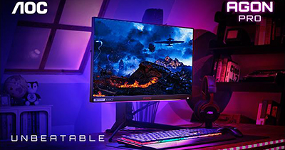 The new AGON 4 series gaming monitor has received industry acclaim achieving the Red Dot Design Award.