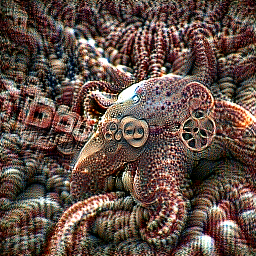 'an octopus Rendered in Cinema4D' Pixel MultiColors Text-to-Image
