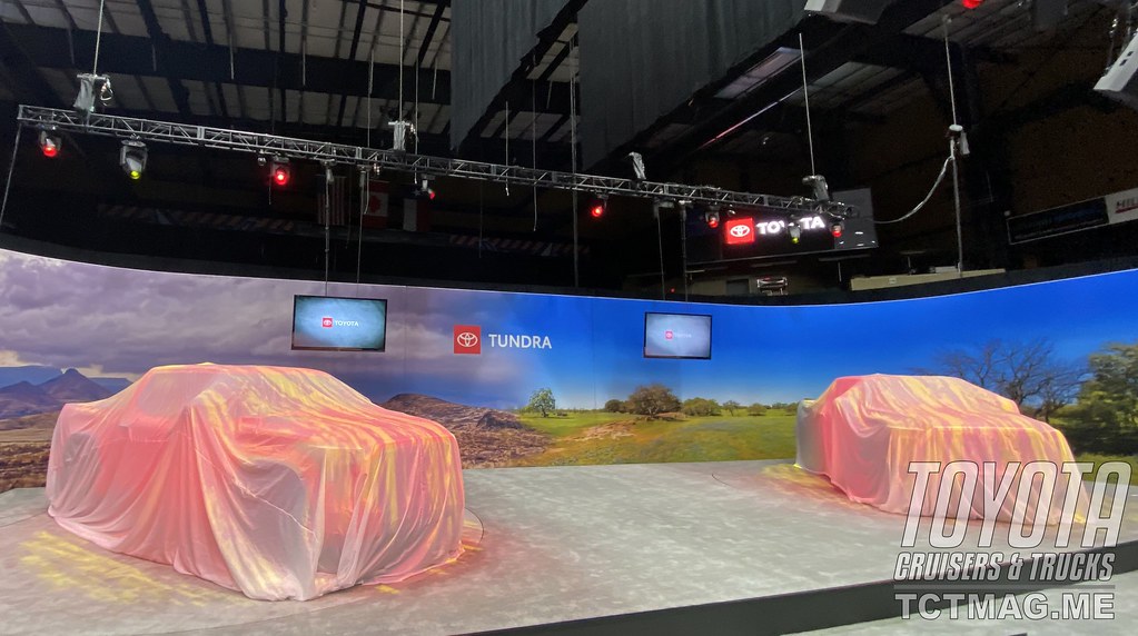 2022 Tundra Media reveal for journalists featured the TRD Pro and 1794 editions.