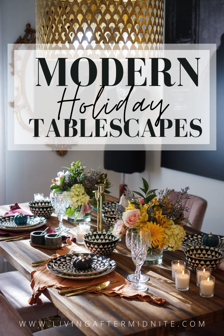 Modern Holiday Tablescapes