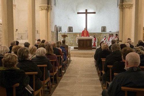 Misa celebrada en la Iglesia de la Asunción de Soyons en memoria de Roberto Torres Pastor (Foto: Le Dauphiné Liberé)