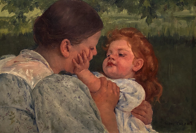1896 (ca.), Mary Cassatt, Maternal Caress -- Philadelphia Museum of Art
