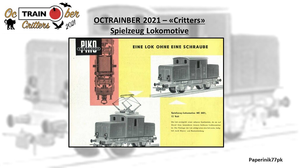 OcTRAINber 2021 - Spielzeug Locomotive - Slide 1