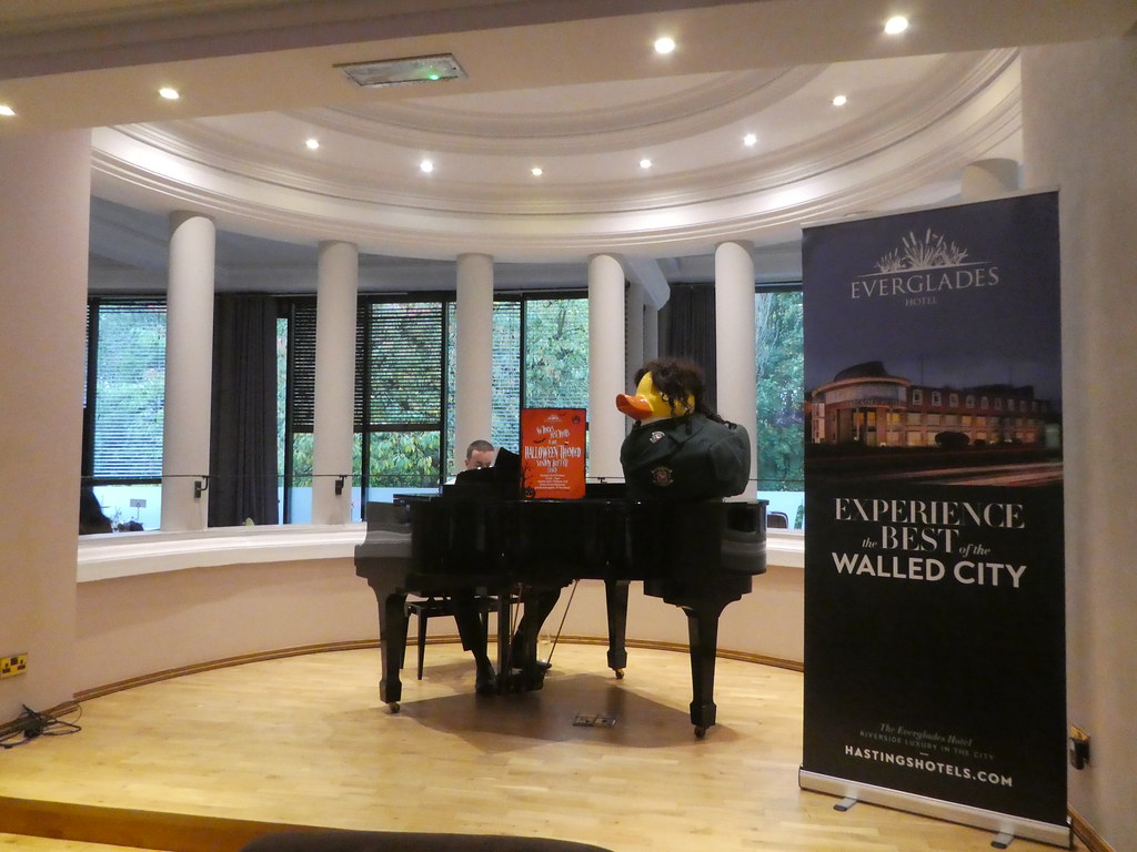 Pianist accompanying Derry Girls Afternoon Tea at Everglades Hotel