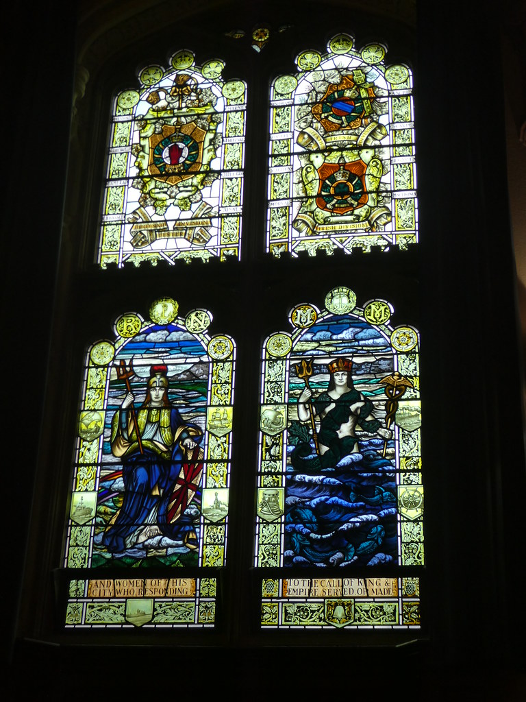 Stained Glass Windows in The Guildhall, Derry