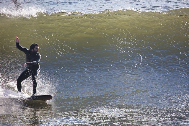 Surfer at Cow Bay Nova Scotia