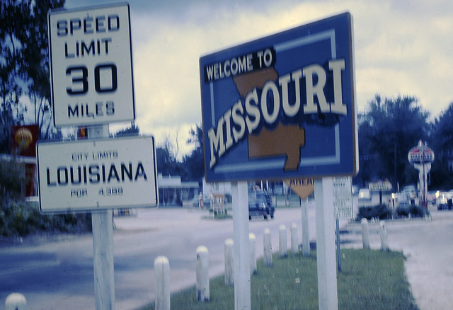 Found Photo - Welcome to Missouri