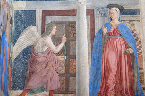 Arezzo - Basilica di San Francesco -  Cappella Bacci - Le Storie della Vera Croce (the Legend of the True Cross) - Piero della Francesca