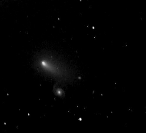 Close conjunction of Comet Leonard and Galaxy NGC 3897 | by eliot photos