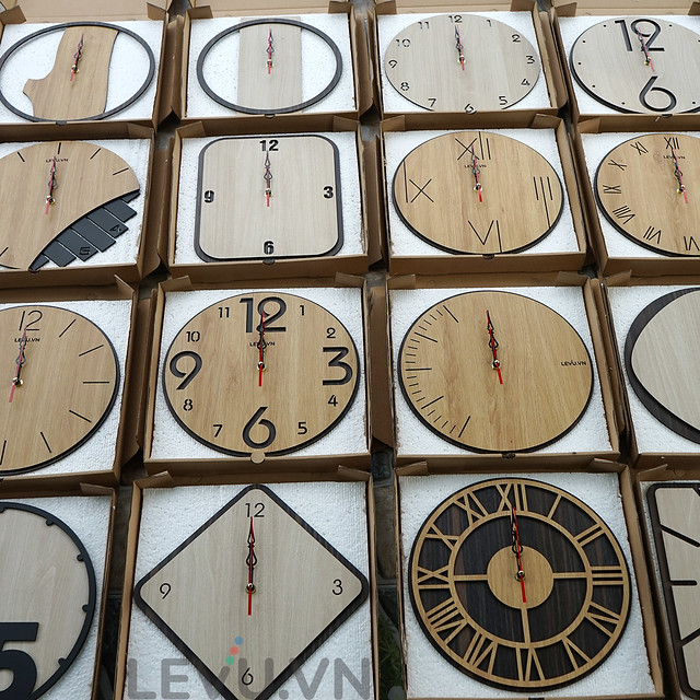 Đồng hồ treo tường gỗ decor handmade thiết kế tối giản độc… | Flickr