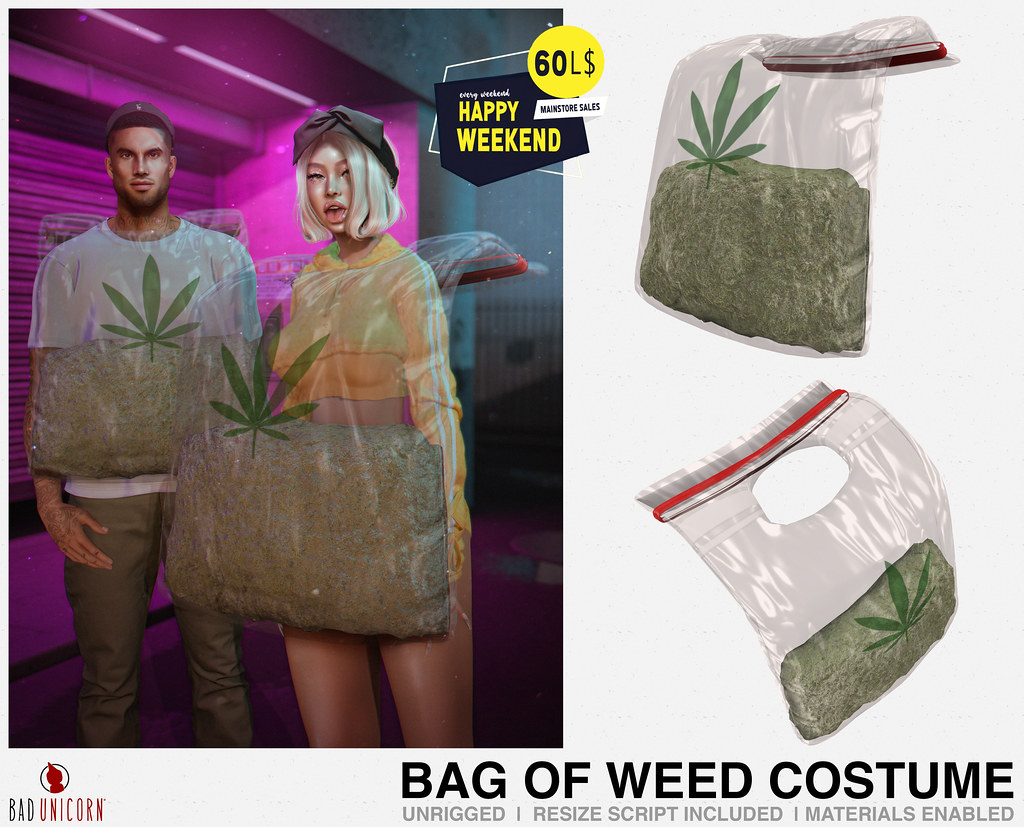 NEW! Bag of Weed Costume @ Bad Unicorn Mainstore