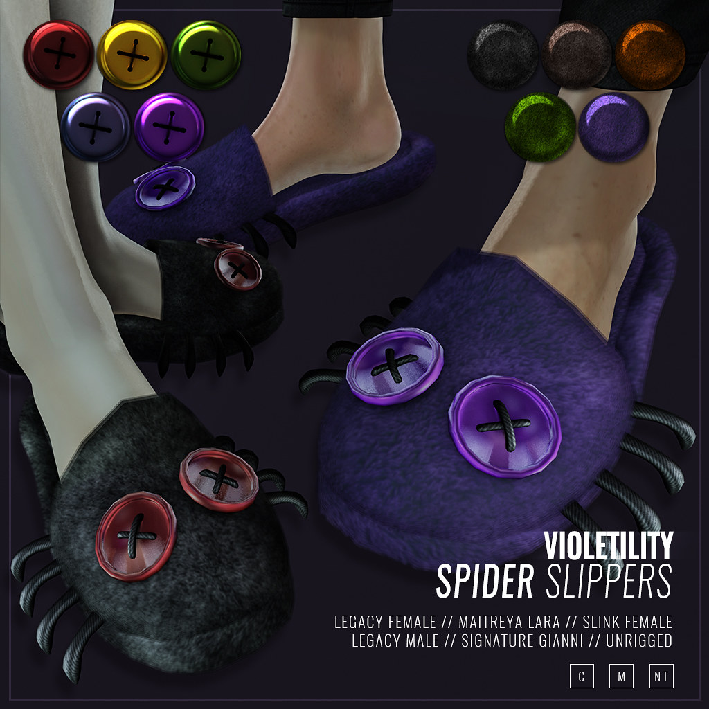 Violetility – Spider Slippers