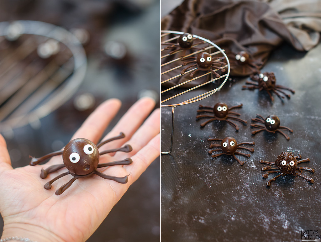 ragnetti di cioccolato, ricetta veloce per Halloween