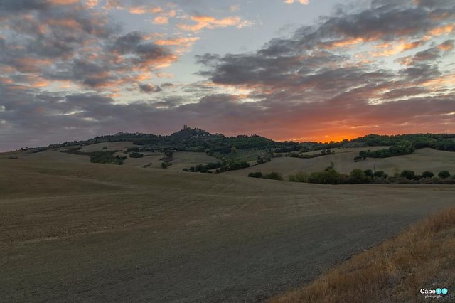 Sunset in Val d’orcia