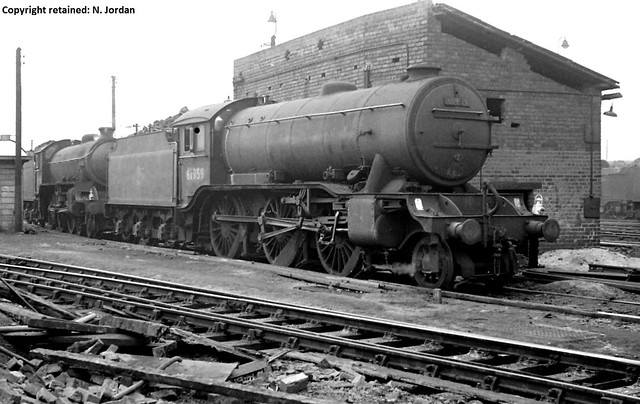 CAI962-AW.L92.1270-1936, Class K3, No.61959, (Shed No.41F, Mexborough), at Mexborough M.P.D. Yard-03-07-1960-A