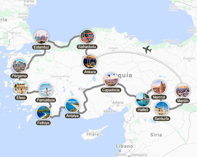 Mejor ruta por Turquía en 15 días